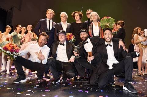 Daniel Hope, Henry Hübchen, Maria Schrader, Marius Müller-Westernhagen, Donna Leon und die Flying Steps beim 27. B.Z. Kulturpreis 2018 in der Volksbühne. Berlin, 09.01.2018
