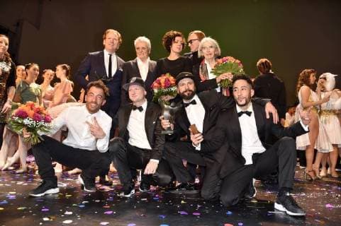 Daniel Hope, Henry Hübchen, Maria Schrader, Marius Müller-Westernhagen, Donna Leon und die Flying Steps beim 27. B.Z. Kulturpreis 2018 in der Volksbühne. Berlin, 09.01.2018