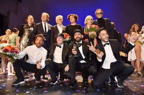 Daniel Hope, Henry Hübchen, Maria Schrader, Donna Leon, Marius Müller-Westernhagen und die Flying Steps beim 27. B.Z. Kulturpreis 2018 in der Volksbühne. Berlin, 09.01.2018