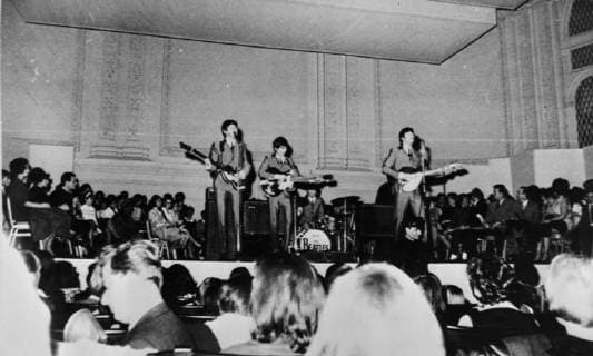 THE BEATLES POP GROUP PERFORM AT CARNEGIE HALL IN NEW YORK ; 13 FEBRUARY 1964, Copyright: Topfoto  UnitedArchivesIPU471554