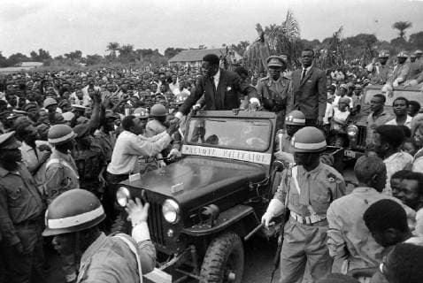 CONGO PRESIDENT MOISE TSHOMBE IN STANLEYVILLE ; 29 JULY 1964, Copyright: Topfoto  UnitedArchivesIPU481613