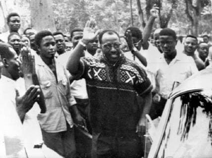 ANTOINE GIZENGA LEADER LUMUMBIST PARTY IN LEOPOLDVILLE, CONGO ; 29 AUGUST 1964, Copyright: Topfoto  UnitedArchivesIPU483185