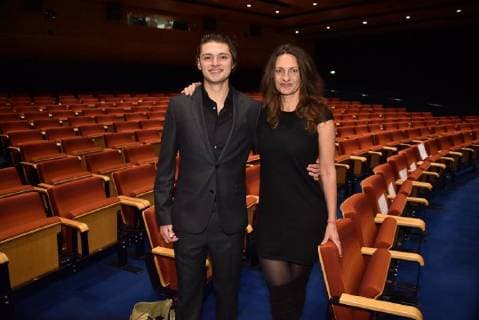 Bilder des Tages Die Schauspieler Samy Abdel Fattah und Catrin Striebeck posieren am 12.01.2018 in Köln bei der Kino Premiere des Films Das Milan Protokoll