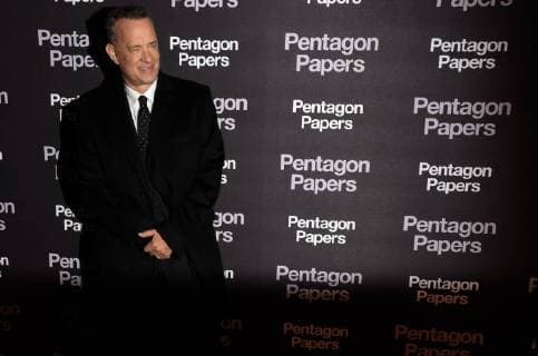 Pentagon Papers Premiere in Paris Tom Hanks ( acteur ) CELEBRITES : Avant premiere du film PENTAGON PAPERS - Paris - 13 01 2018 FedericoPestellini Panoramic 