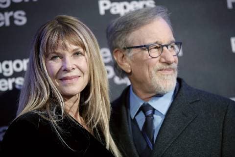 Pentagon Papers Premiere in Paris Premiere de Pentagon Papers a l UGC Normandie ides Champs Elysees a Paris. Photo: Laurent Guerin E Press photo. Steven Spielberg;Kate Capshaw Paris France  569004