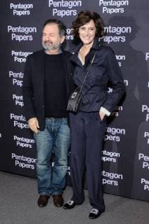 Premiere du film Pentagon papers a Paris. Premiere du film Pantagon Papers. Ines de la Fressange. Denis Olivennes. Premiere of the movie Pentagon papers in Paris. 223434 2018-01-13 Paris France de la Fressange, Inès; Olivennes, Denis  Copyright: xSergexArnalx xStarfacex STAR_223434_015