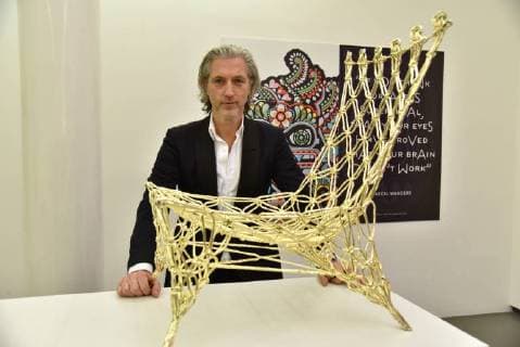 Der niederländische Designer Marcel Wanders , Designer des Jahres 2018 posiert am 14.01.2018 in Köln bei der Verleihung des A+W Designer des Jahres Preis 2018.