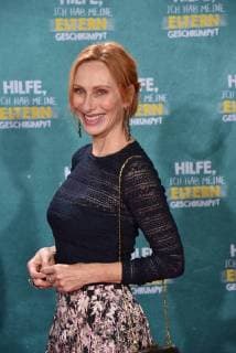 Schauspielerin Andrea Sawatzki posiert am 14.01.2018 in Köln bei der Premiere des Films Hilfe, ich habe meine Eltern geschrumpft , der am 18.01. in die deutschen Kinos kommt.