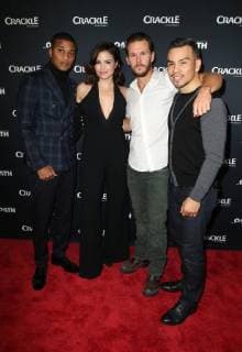 PASADENA, CA - JANUARY 14: Cory Hardrict, Katrina Law, Ryan Kwanten, Joseph Julian Soria, at Photo Call For Crackle s The Oath at The Langham Huntington in Pasadena, California on January 14, 2018. Copyright: xFayexSadoux