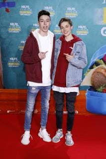 Mario Novembre und Leon Pelz bei der Premiere des Kinofilms Hilfe, ich hab meine Eltern geschrumpft im Cinedom. Köln, 14.01.2018