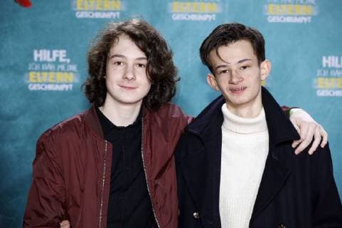 Maximilian Ehrenreich und Eloi Christ bei der Premiere des Kinofilms Hilfe, ich hab meine Eltern geschrumpft im Cinedom. Köln, 14.01.2018