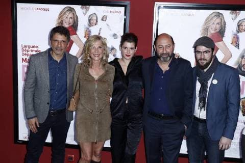 Pascal Elbe - Michele Laroque - Oriane Deschamps- Kad Merad CELEBRITES : Avant premiere du film Brillantissime - Paris - 15 01 2018 StephenCaillet Panoramic 