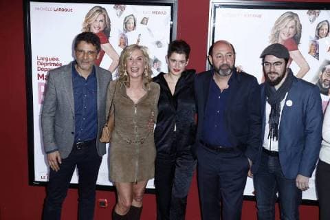 Pascal Elbe - Michele Laroque - Oriane Deschamps- Kad Merad CELEBRITES : Avant premiere du film Brillantissime - Paris - 15 01 2018 StephenCaillet Panoramic 