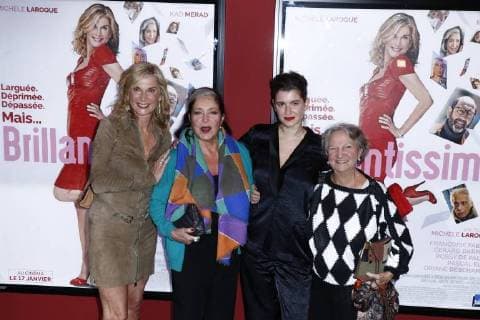 Michele Laroque - Francoise Fabian - Oriane Deschamps - Marthe Villalonga CELEBRITES : Avant premiere du film Brillantissime - Paris - 15 01 2018 StephenCaillet Panoramic 