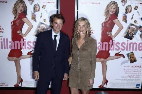 Francois Barrois - Michele Laroque CELEBRITES : Avant premiere du film Brillantissime - Paris - 15 01 2018 StephenCaillet Panoramic 