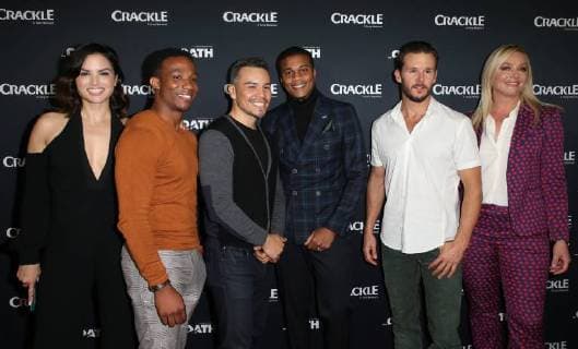 Crackle Serienpremiere in Pasadena January 15, 2018 - Pasadena, CA, U.S. - 15 January 2018 - Pasadena, California - Katrina Law, Arlen Escarpeta, Joseph Julian Soria, Cory Hardrict, Ryan Kwanten, Elisabeth Rohm. Ã¢â‚¬oeThe OathÃ¢â‚¬Â Photo Opp with the cast of CrackleÃ¢â‚¬â ¢s new drama series at The Winter TCA. Photo Credit: AdMedia Pasadena U.S. - ZUMAa123 20180115_zaa_a123_013 Copyright: xF.xSadoux