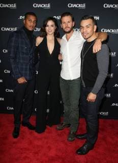 Crackle Serienpremiere in Pasadena January 15, 2018 - Pasadena, CA, U.S. - 15 January 2018 - Pasadena, California - Cory Hardrict, Katrina Law, Ryan Kwanten, Joseph Julian Soria. Ã¢â‚¬oeThe OathÃ¢â‚¬Â Photo Opp with the cast of CrackleÃ¢â‚¬â ¢s new drama series at The Winter TCA. Photo Credit: AdMedia Pasadena U.S. - ZUMAa123 20180115_zaa_a123_015 Copyright: xF.xSadoux