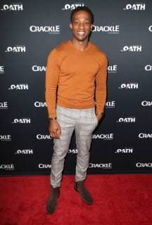 Crackle Serienpremiere in Pasadena January 15, 2018 - Pasadena, CA, U.S. - 15 January 2018 - Pasadena, California - Arlen Escarpeta. Ã¢â‚¬oeThe OathÃ¢â‚¬Â Photo Opp with the cast of CrackleÃ¢â‚¬â ¢s new drama series at The Winter TCA. Photo Credit: AdMedia Pasadena U.S. - ZUMAa123 20180115_zaa_a123_033 Copyright: xF.xSadoux