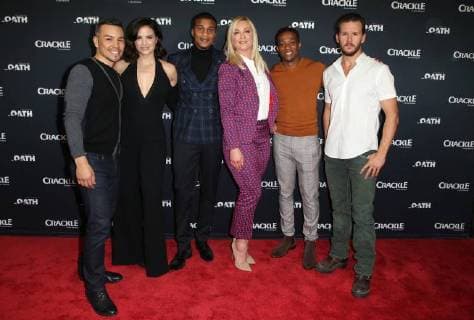 Crackle Serienpremiere in Pasadena January 15, 2018 - Pasadena, CA, U.S. - 15 January 2018 - Pasadena, California - Joseph Julian Soria, Katrina Law, Cory Hardrict, Elisabeth Rohm, Arlen Escarpeta, Ryan Kwanten. Ã¢â‚¬oeThe OathÃ¢â‚¬Â Photo Opp with the cast of CrackleÃ¢â‚¬â ¢s new drama series at The Winter TCA. Photo Credit: AdMedia Pasadena U.S. - ZUMAa123 20180115_zaa_a123_063 Copyright: xF.xSadoux