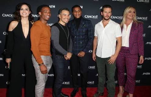 Crackle Serienpremiere in Pasadena January 15, 2018 - Pasadena, CA, U.S. - 15 January 2018 - Pasadena, California - Katrina Law, Arlen Escarpeta, Joseph Julian Soria, Cory Hardrict, Ryan Kwanten, Elisabeth Rohm. Ã¢â‚¬oeThe OathÃ¢â‚¬Â Photo Opp with the cast of CrackleÃ¢â‚¬â ¢s new drama series at The Winter TCA. Photo Credit: AdMedia Pasadena U.S. - ZUMAa123 20180115_zaa_a123_068 Copyright: xF.xSadoux