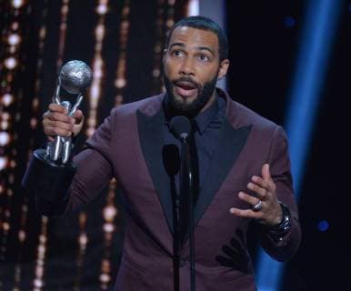 Omari Hardwick accepts the Outstanding Actor in a Drama Series award for Power onstage during the 49th NAACP Image Awards at the Pasadena Civic Auditorium in Pasadena, California on January 15, 2018. The NAACP Image Awards celebrates the accomplishments of people of color in the fields of television, music, literature and film and also honors individuals or groups who promote social justice through creative endeavors.during the 49th NAACP Image Awards at the Pasadena Civic Auditorium in Pasadena, California on January 15, 2018. The NAACP Image Awards celebrates the accomplishments of people of color in the fields of television, music, literature and film and also honors individuals or groups who promote social justice through creative endeavors. during the 49th NAACP Image Awards at the Pasadena Civic Auditorium in Pasadena, California  LAP20180115948 JIMxRUYMEN