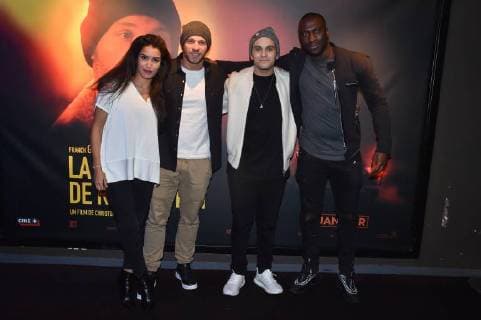 Sabrina Ouazani, Franck Gastambide, Malik Bentalha et Moussa Mansaly - Avant premiere du film La Surface de Reparation au cinema UGC Bercy a Paris CELEBRITES : Avant Premiere La Surface De Reparartion - Paris - 15 01 2018 LionelUrman Panoramic 