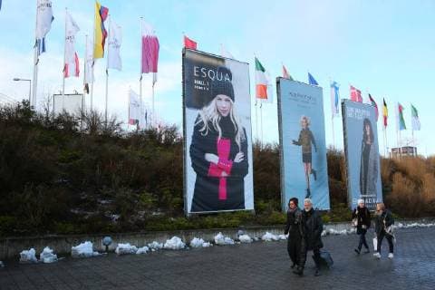 16.01.2018,Berlin,Deutschland,GER, Messegelände am Funkturm, Messe PANORAMA Berlin. Int. Modemesse. Messeeingang Süd