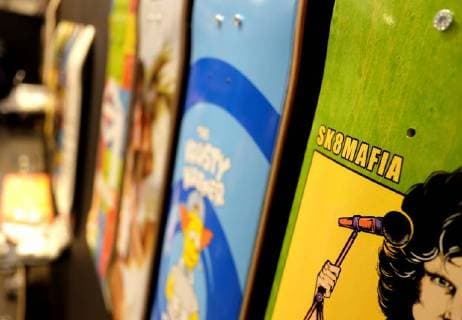 Berlin. 16 JAN 2018. SK8MAFIA Decks auf der BRIGHT Tradeshow. Skate- und Streetwear. Arena Berlin Treptow. BRIGHT XXVI. EUROPE S LEADING TRADE SHOW FOR STREET AND URBAN WEAR, SKATEBOARDING AND BOARDSPORT. Berlin Fashion Week. Copyright: Priller&MAUG PRM205568X