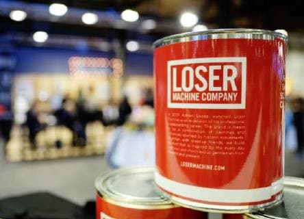 Berlin. 16 JAN 2018. Loser Machine Company Messestand auf der BRIGHT Tradeshow. Skate- und Streetwear. Arena Berlin Treptow. BRIGHT XXVI. EUROPE S LEADING TRADE SHOW FOR STREET AND URBAN WEAR, SKATEBOARDING AND BOARDSPORT. Berlin Fashion Week. Copyright: Priller&MAUG PRM205765X