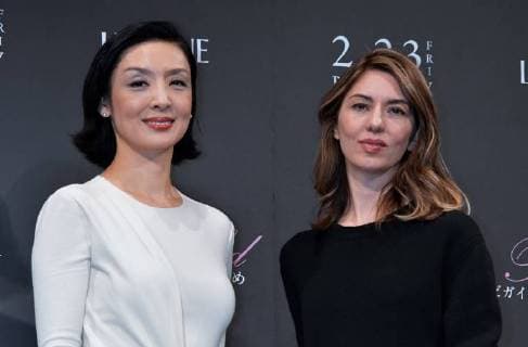 Japanese actress Tamiyo Kusakari(L) and director Sofia Coppola attend the Japan premier for the film The Beguiled in Tokyo, Japan on January 17, 2018.  TKP2018011716 KEIZOxMORI