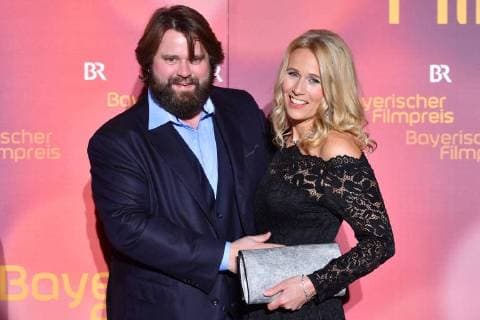 Antoine Monot Jr. (Schauspieler), Stefanie Sick,. Bayerischer Filmpreis 2018-Red Carpet,Roter Teppich,am 19.01.2018 im Prinzregententheater in Muenchen.