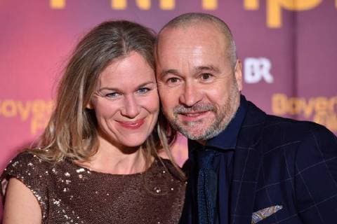 Thomas DARCHINGER (Schauspieler) mit Ehefrau Katharina SCHWARZ. Bayerischer Filmpreis 2018-Red Carpet,Roter Teppich,am 19.01.2018 im Prinzregententheater in Muenchen.