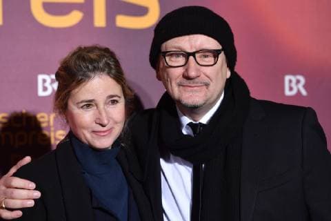 Rainer BOCK (Schauspieler) mit Ehefrau Christina Scholz (Schauspielerin), Bayerischer Filmpreis 2018-Red Carpet,Roter Teppich,am 19.01.2018 im Prinzregententheater in Muenchen.