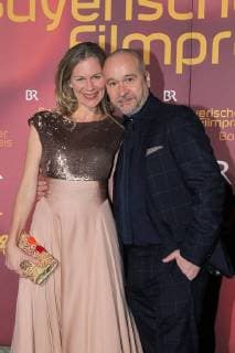 Thomas Darchinger mit Ehefrau Katharina Schwarz Verleihung des Bayerischen Filmpreis 2018 im Prinzrengententheater in Muenchen am 20.01.2018