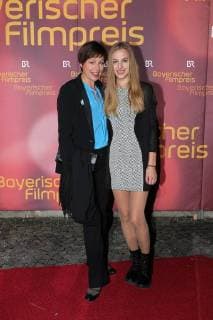 Jule Ronstedt mit Tochter Helene, Verleihung des Bayerischen Filmpreis 2018 im Prinzrengententheater in Muenchen am 20.01.2018