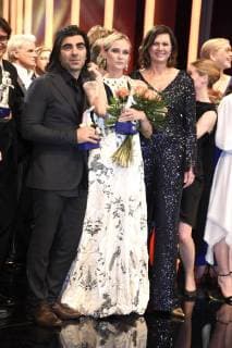 Fatih Akin, Diane Kruger und Ilse Aigner bei der Verleihung des 39. Bayerischen Filmpreises 2017 im Prinzregententheater. München, 19.01.2018