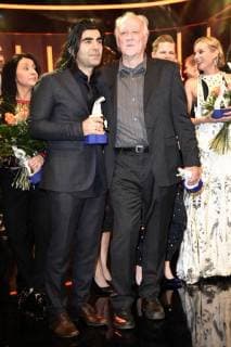 Fatih Akin und Werner Herzog bei der Verleihung des 39. Bayerischen Filmpreises 2017 im Prinzregententheater. München, 19.01.2018