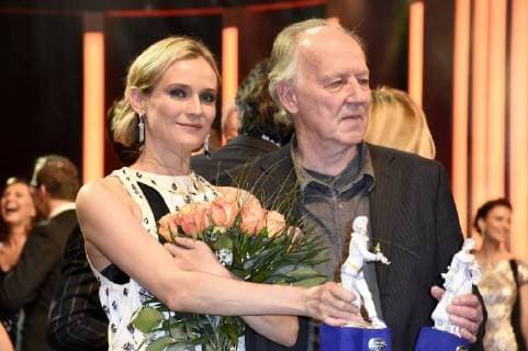 Diane Kruger und Werner Herzog bei der Verleihung des 39. Bayerischen Filmpreises 2017 im Prinzregententheater. München, 19.01.2018