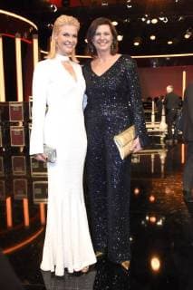 Natascha Grün und Ilse Aigner bei der Verleihung des 39. Bayerischen Filmpreises 2017 im Prinzregententheater. München, 19.01.2018