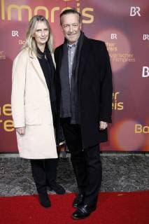 Michael Roll mit Ehefrau Claudia Heiss bei der Verleihung des 39. Bayerischen Filmpreises 2017 im Prinzregententheater. München, 19.01.2018
