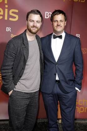 Friedrich Mücke und Frederic Linkemann bei der Verleihung des 39. Bayerischen Filmpreises 2017 im Prinzregententheater. München, 19.01.2018