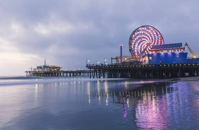 USA, California, Los Angeles, Santa Monica Pier  WVF00880