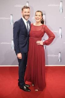 Jochen Schropp und Christine Henning bei der Ankunft zur Deutscher Fernsehpreis Verleihung am 26.01.2018 in Koeln Deutscher Fernsehpreis Verleihung 2018 in Koeln