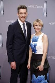 Steffen Hallaschka mit Ehefrau Anne-Katrin Hallaschka bei der Verleihung des Deutschen Fernsehpreises 2018 im Palladium. Köln, 26.01.2018