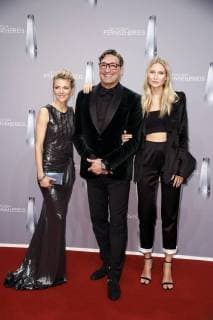Ella Endlich, Mousse T. und Carolin Niemczyk bei der Verleihung des Deutschen Fernsehpreises 2018 im Palladium. Köln, 26.01.2018