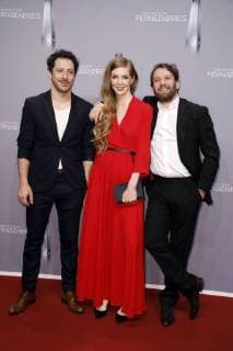 Fahri Yardim, Pheline Roggan und Christian Ulmen bei der Verleihung des Deutschen Fernsehpreises 2018 im Palladium. Köln, 26.01.2018