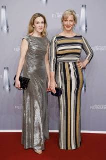 Anna Schudt mit Begleitug bei der Verleihung des Deutschen Fernsehpreises 2018 im Palladium. Köln, 26.01.2018