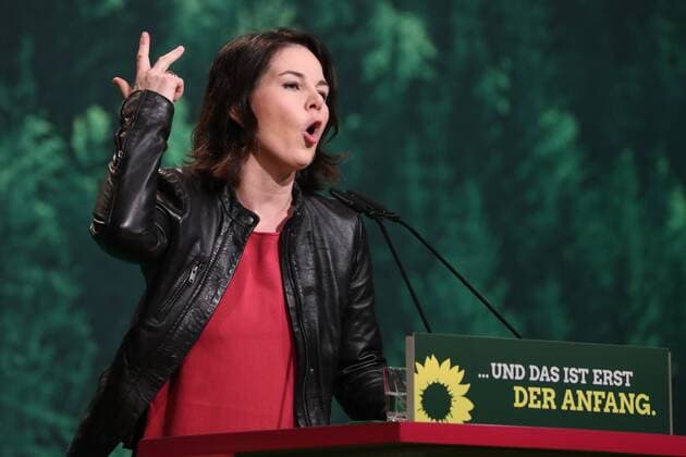 Hannover, 27.01.2018, Bündnis 90 die Grünen, Bundesdelegiertenkonferenz, Bundestagsabgeordnete Annalena Baerbock ,
