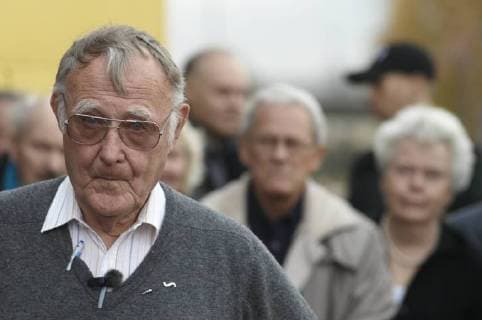 Ingvar Kamprad, a Swedish entrepreneur who is the founder of the world wide home furnishing retail chain IKEA. He is 2008 the wealthiest European-born person and the 7th wealthiest person in the world (according to Forbes magazine) with an estimated net worth of around US$31 billion. On 28 oct the 82 year old Kamprad celebrated 50 years since opening the first IKEA store in his native small town of Almhult in the south of Sweden. Ingvar Kamprad Goteborg Sweden  570759