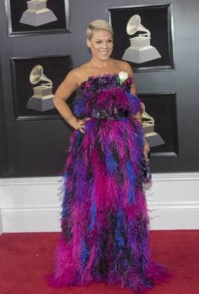 US singer Pink poses as she arrives for the 60th Grammy Awards at the Madison Square Garden in New York, United States, 28 January 2018. 60th Grammy Awards in New York !ACHTUNG: NUR REDAKTIONELLE NUTZUNG!  Copyright: xMiguelxRajmilx NYC004 20180129-636527923075186788